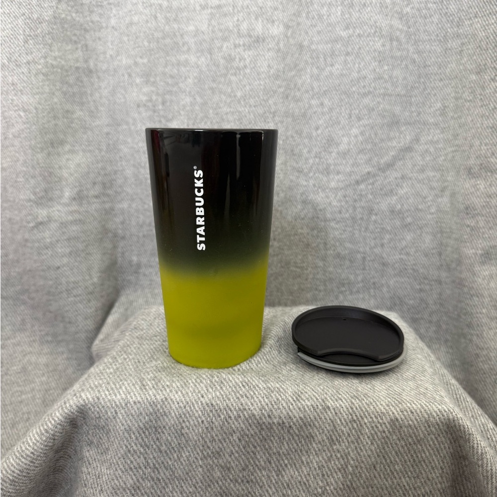 Starbucks Black and Yellow Ombre Tumbler